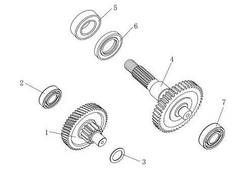 Rear axle AGM Venom white