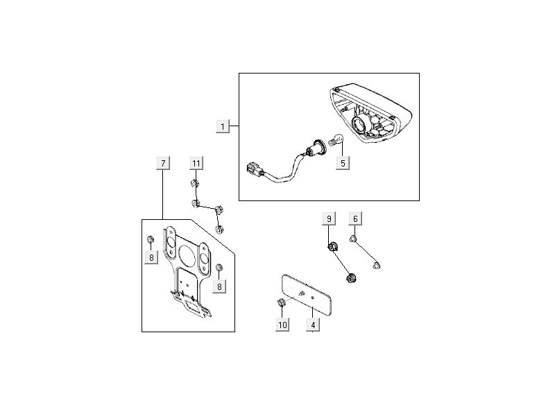 Rear Light Kymco MXU 50