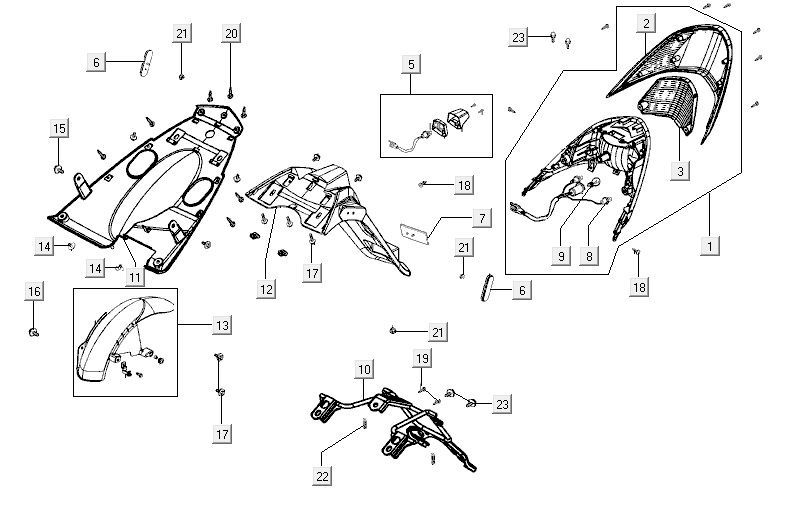 taillight AGILITY CITY 16 4T 150