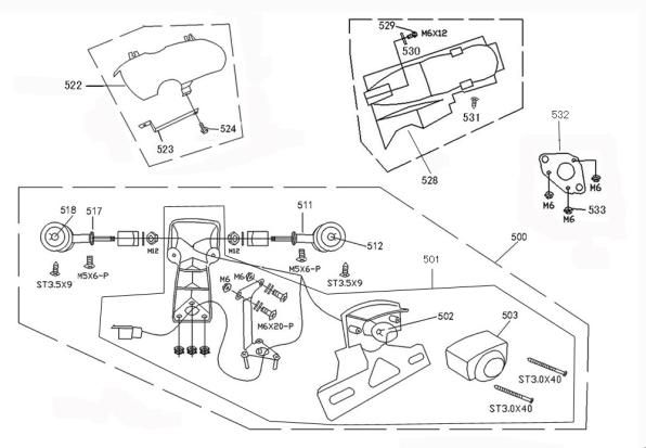 Tail lightChina Retro Extra matt white