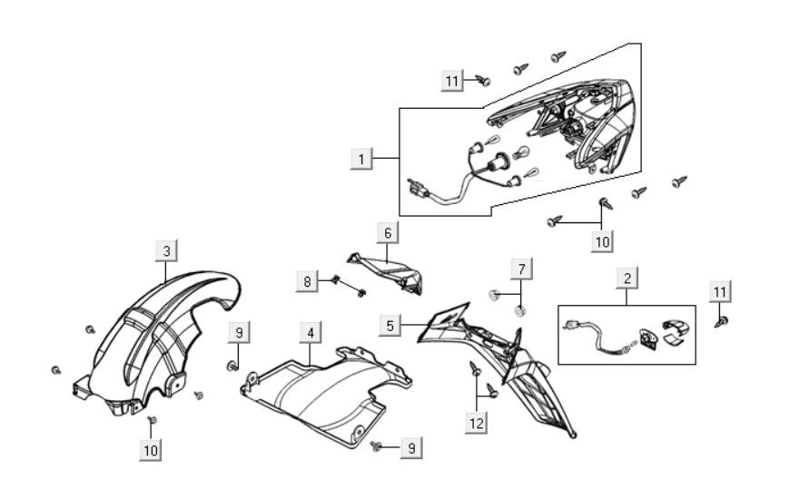 Rear Light Kymco People One 125i