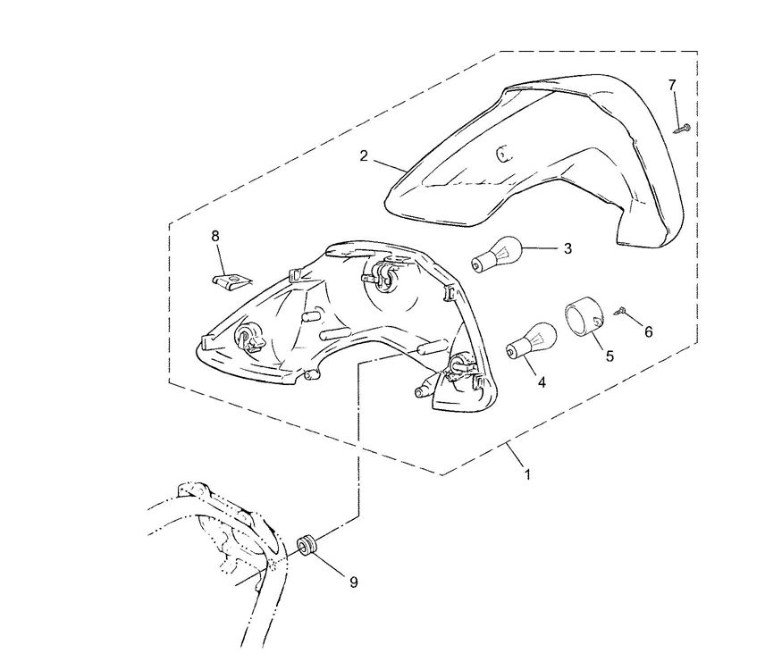 Tail lightYamaha Jog-R AC 2-stroke