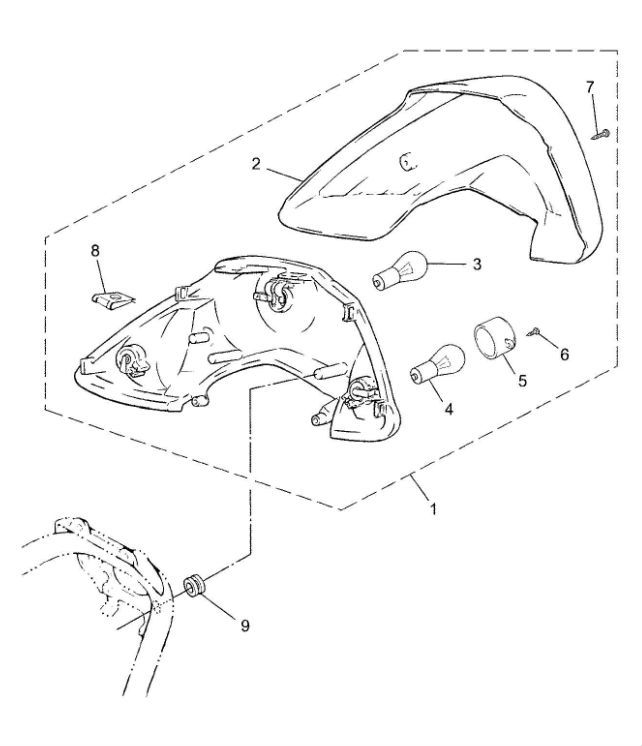Tail lightYamaha Jog-R LC 2-stroke