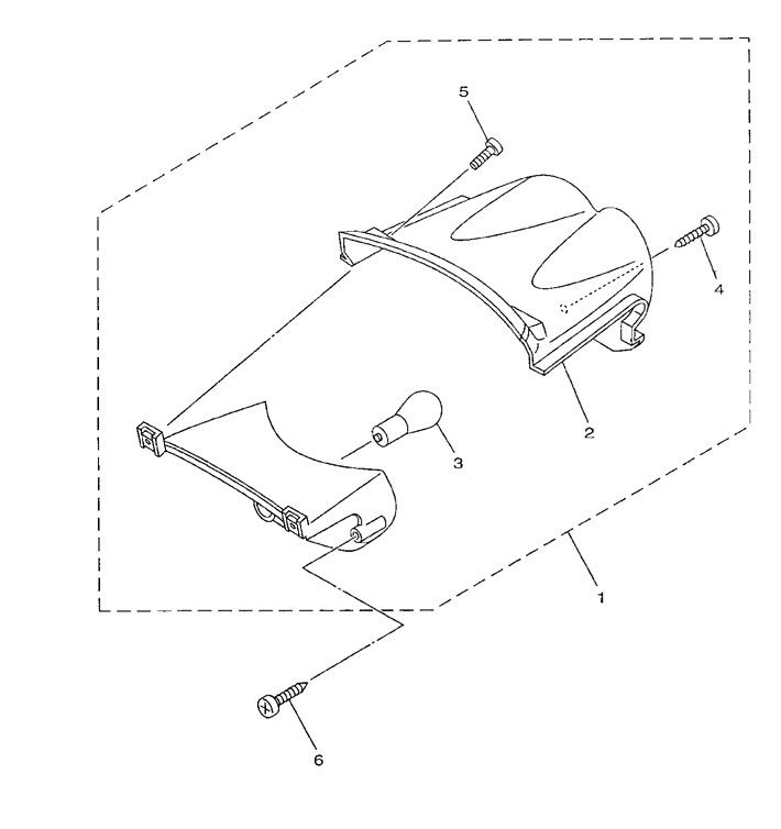 Rear light Yamaha Neo's 2-stroke (2003 to 2008)