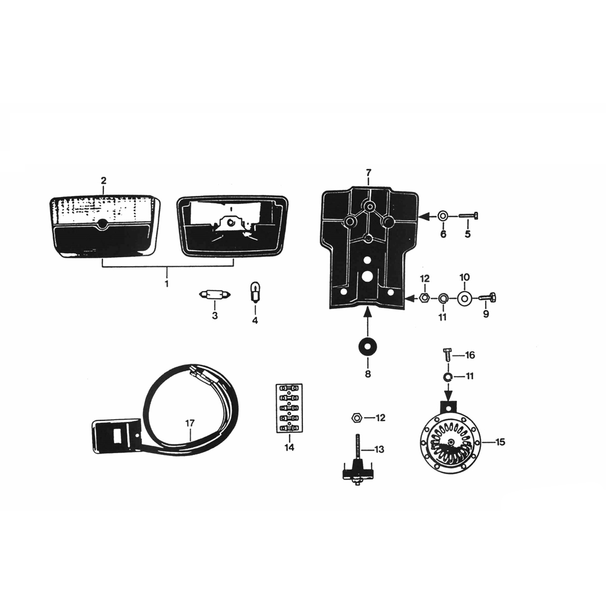 Zundapp KS 50 530-010 water-cooled rear light