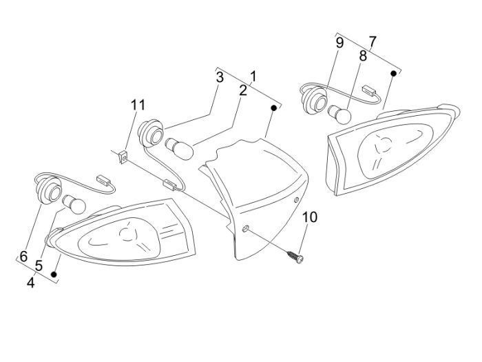 Tail lightPiaggio Fly 2-stroke