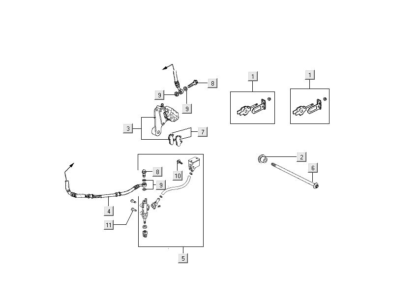 Rear brake Kymco Nexxon 4-stroke dark grey