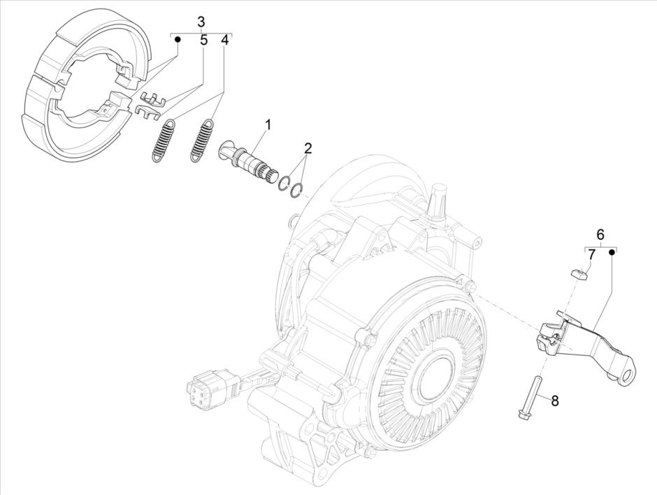 Vespa Elettrica 2018-2019 Rear Brake