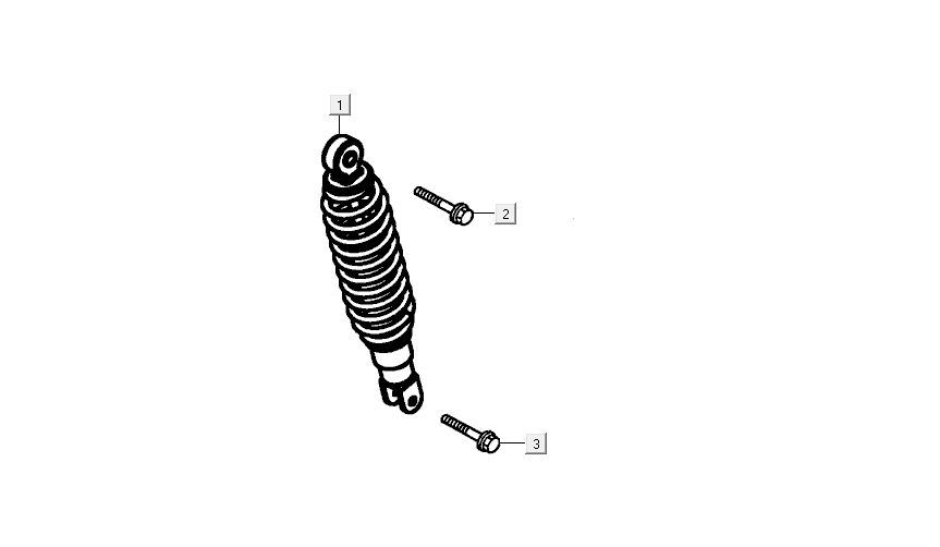 Rear shock absorber Kymco Agility FR 12
