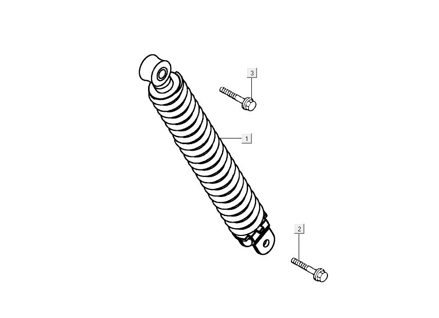 rear shock absorber Kymco Sento 4-stroke Red