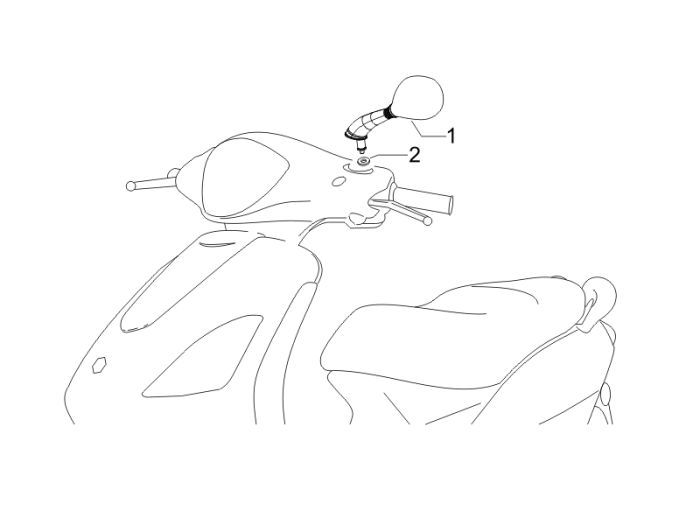 Mirrors Piaggio Fly 4-stroke