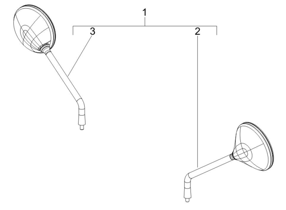 Rearview Mirrors Vespa GTV 250 4T 4V IE