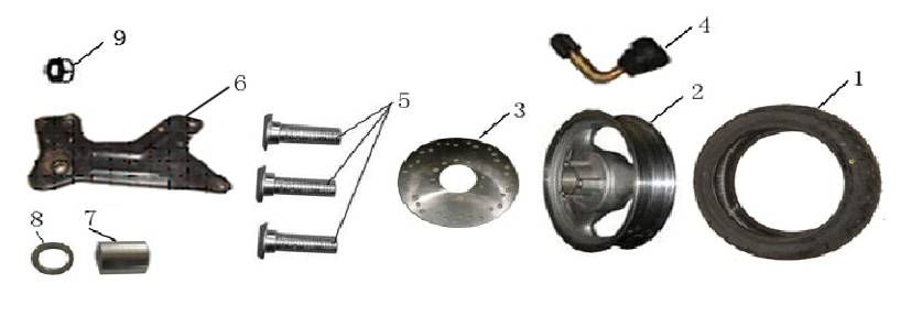 Rear wheel China GT champagne