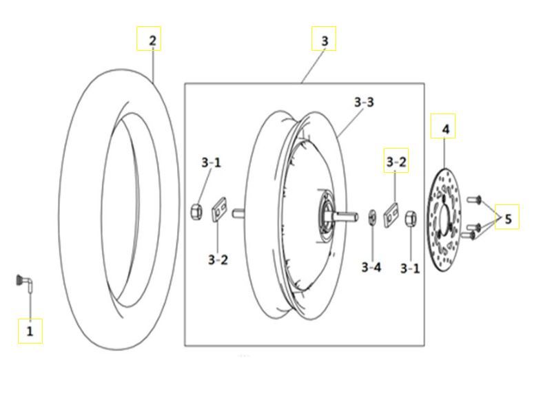 Goccia GEV2000 rear wheel