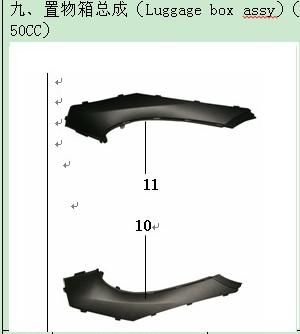 Cover cover footplate China Touring black