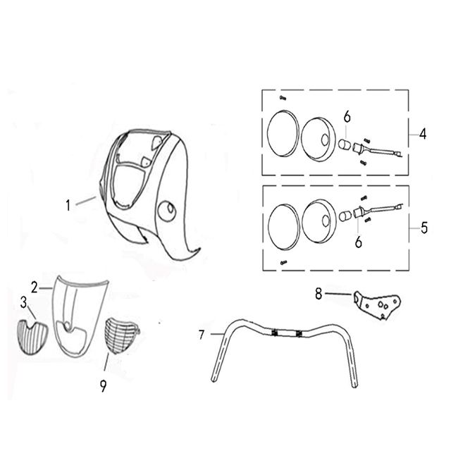 Front front China Grande Retro GT2 titanium/gold