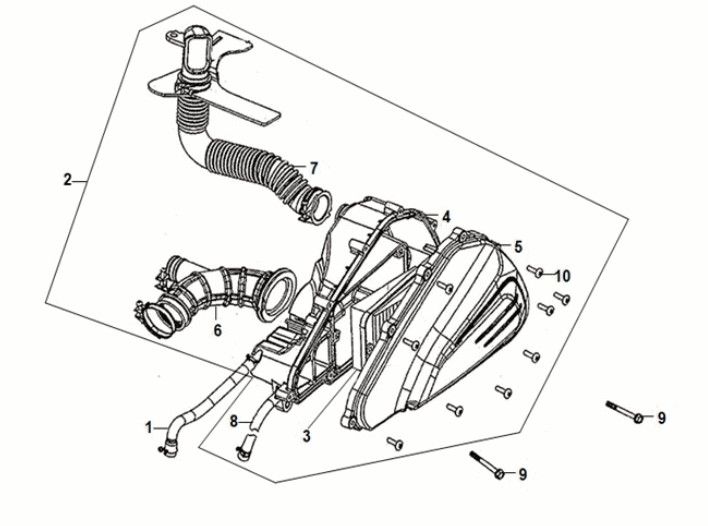 Air Cleaner Sym Fiddle IV 50 E5