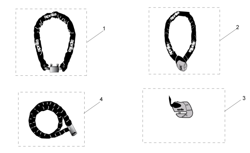 Anti theft lock Aprilia SR 50 H2O ie+carb 2004-2009