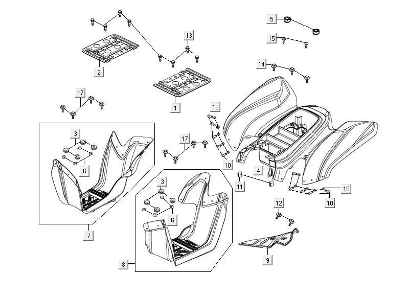 Luggage Box Kymco Maxxer 90 Black