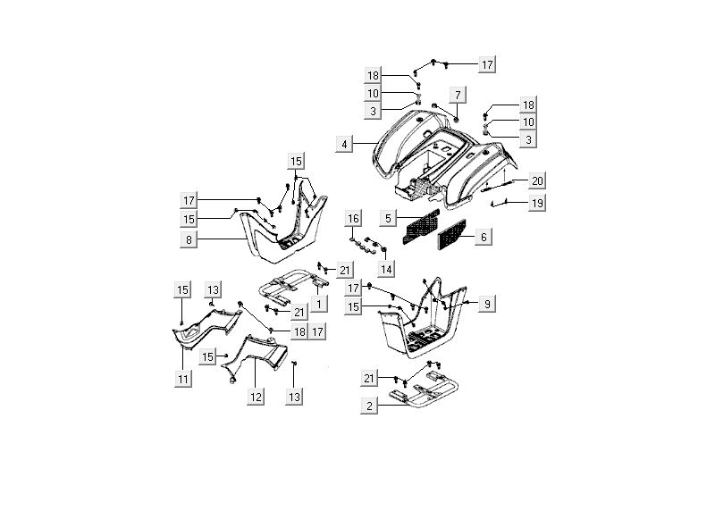 Luggage Box Kymco MXU 50
