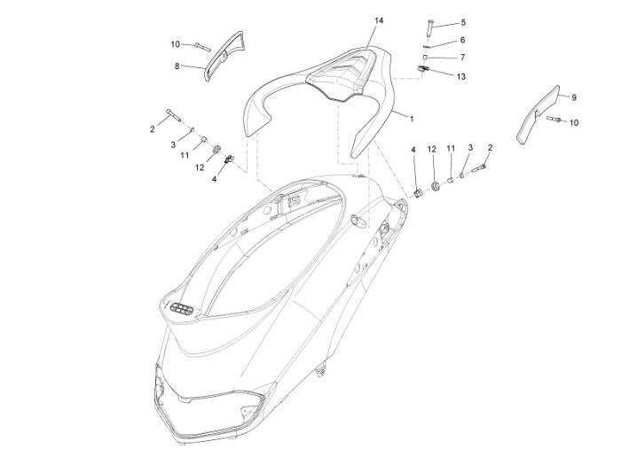 Luggage Carrier Piaggio Liberty 2-stroke