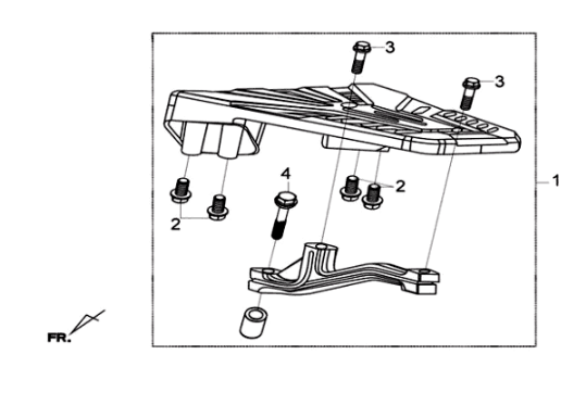 Sym Joymax 125I ABS luggage carrier