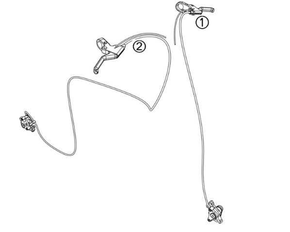 Brake system Yadea Trooper 01 Fat bike