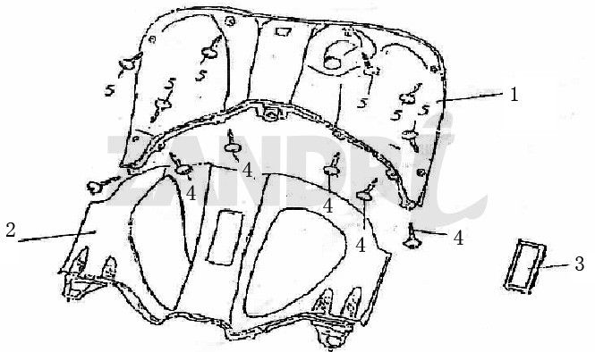 Legshield BTC Grande Retro GT1 black cream