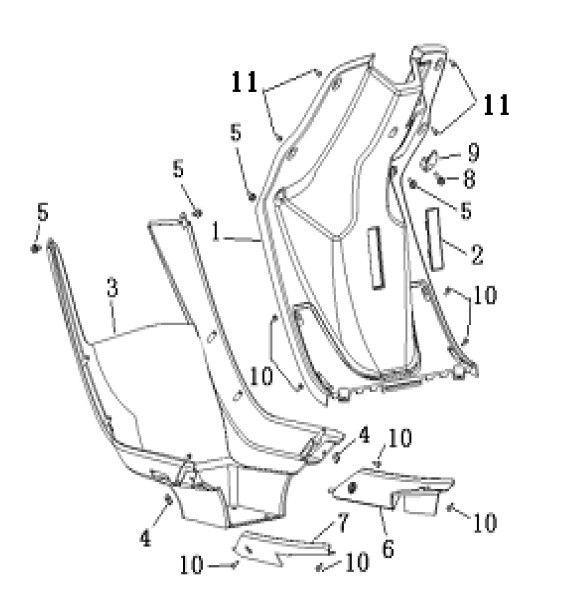 Legshield Generic Cracker limited white 2009 2-stroke 25