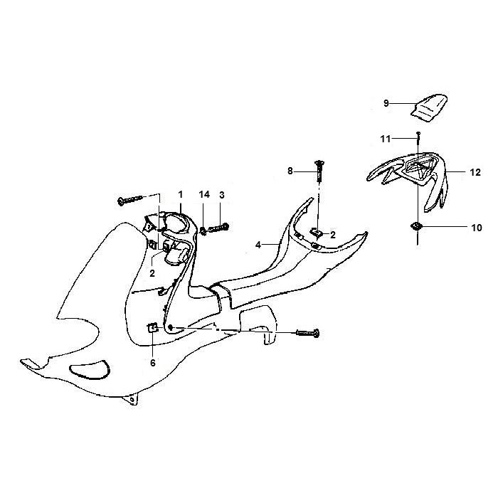 Legshield Gilera Runner 98-2005 2-stroke