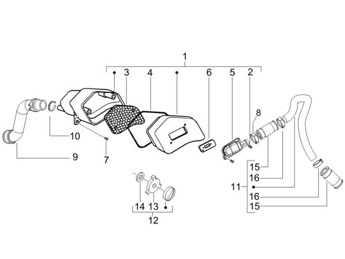 SLS Filter Piaggio Fly 2-stroke
