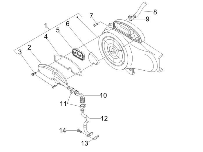 SLS Filter Piaggio New Fly 4-stroke 2-valve