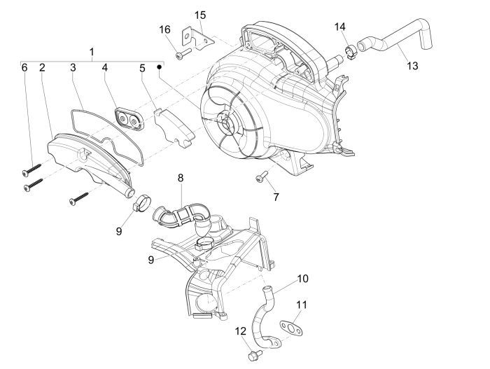 Air Filter Vespa Primavera 45km 4-stroke 4-valve
