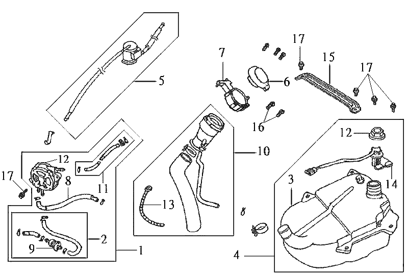 Fuel tank - Fuel float Sym DD50 blue