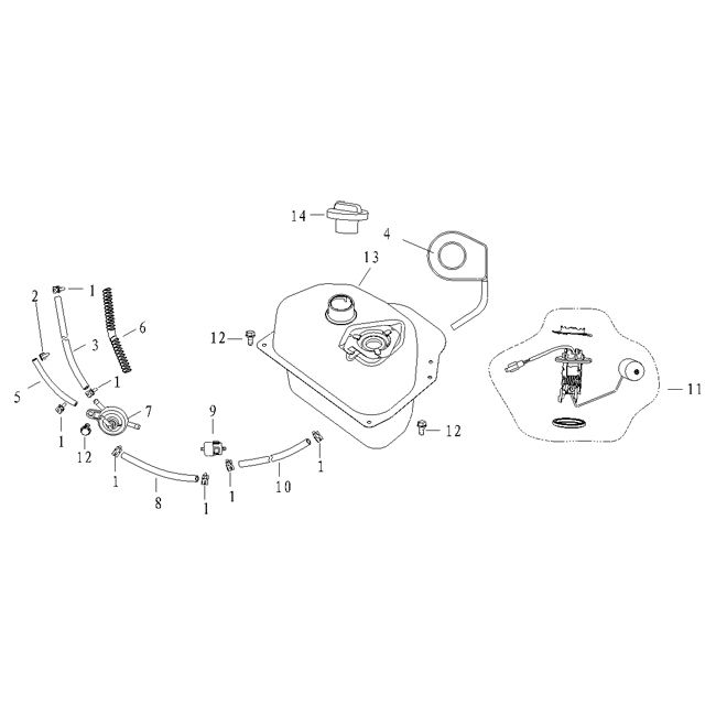 Gas tank Agm Supreme