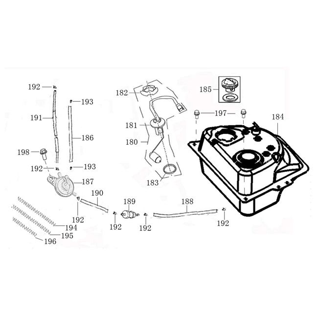 Gas tank Agm Veterano