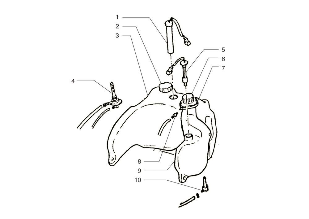 Fuel tank Beta Ark-k AC one 2010 2-stroke