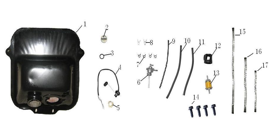 Fuel tank Btc Jet 4 stroke
