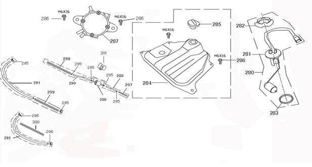 Fuel tank BTC Legend brown