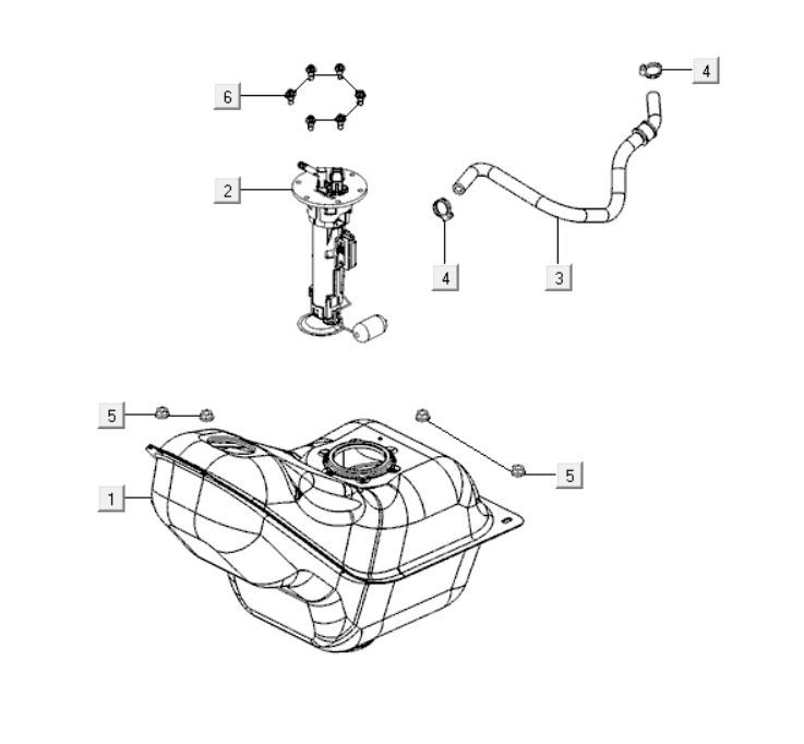Fuel tank Kymco Downtown 300i white