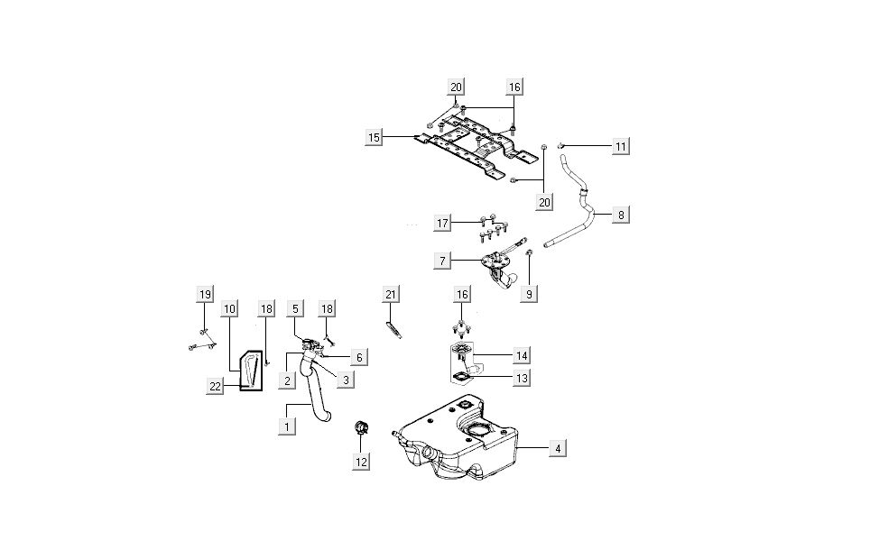 Fuel tank Kymco New Sento 4-stroke 50i red