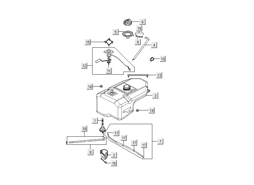 petrol tank Kymco People S 4-stroke matt black