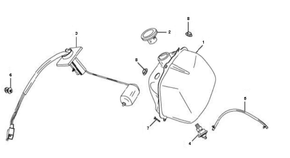 Fuel tank Rover Fun 4-stroke