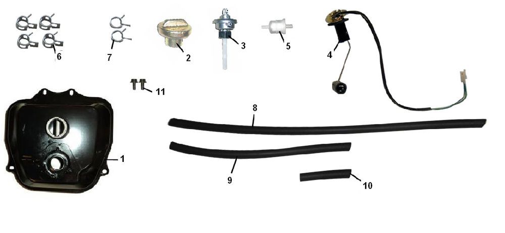 Fuel tank Senzo RivaLux S 4-stroke