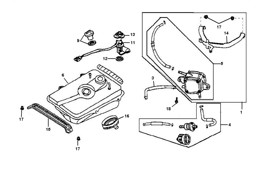 Fuel tank Sym Jet Euro-X 2-stroke
