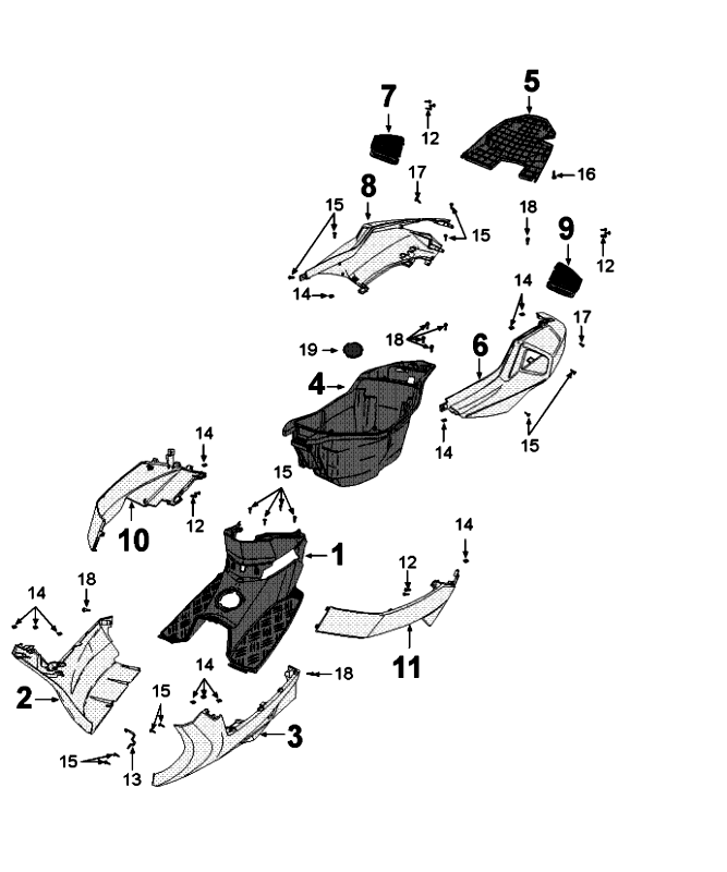 Plating Peugeot Speedfight 4 4-stroke Black