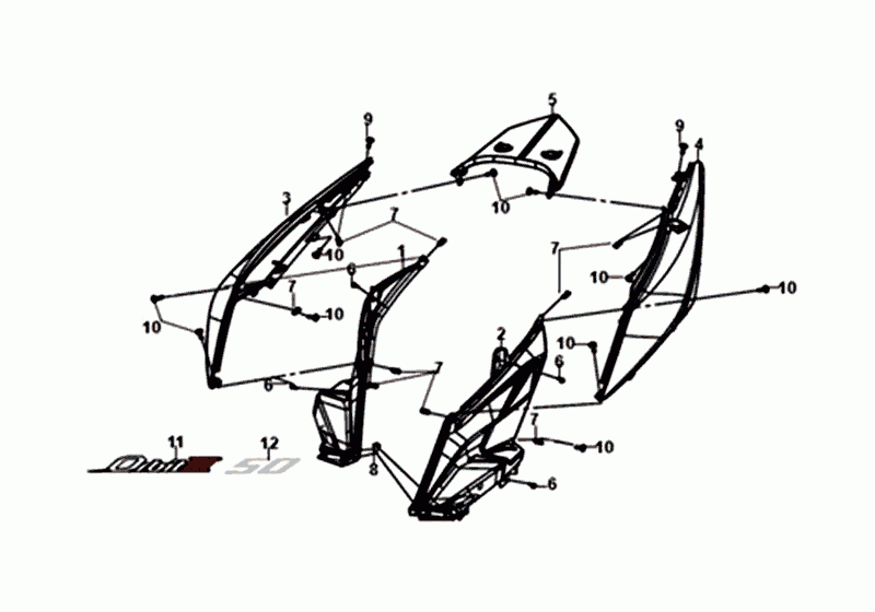 PLATING Sym Orbit III Red
