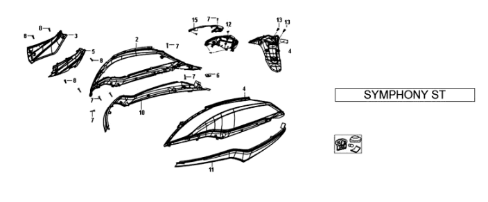 Sym Symphony ST E3 White Plating (WH-006)