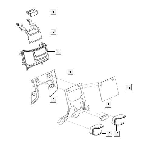 Rear light red Niu N1S