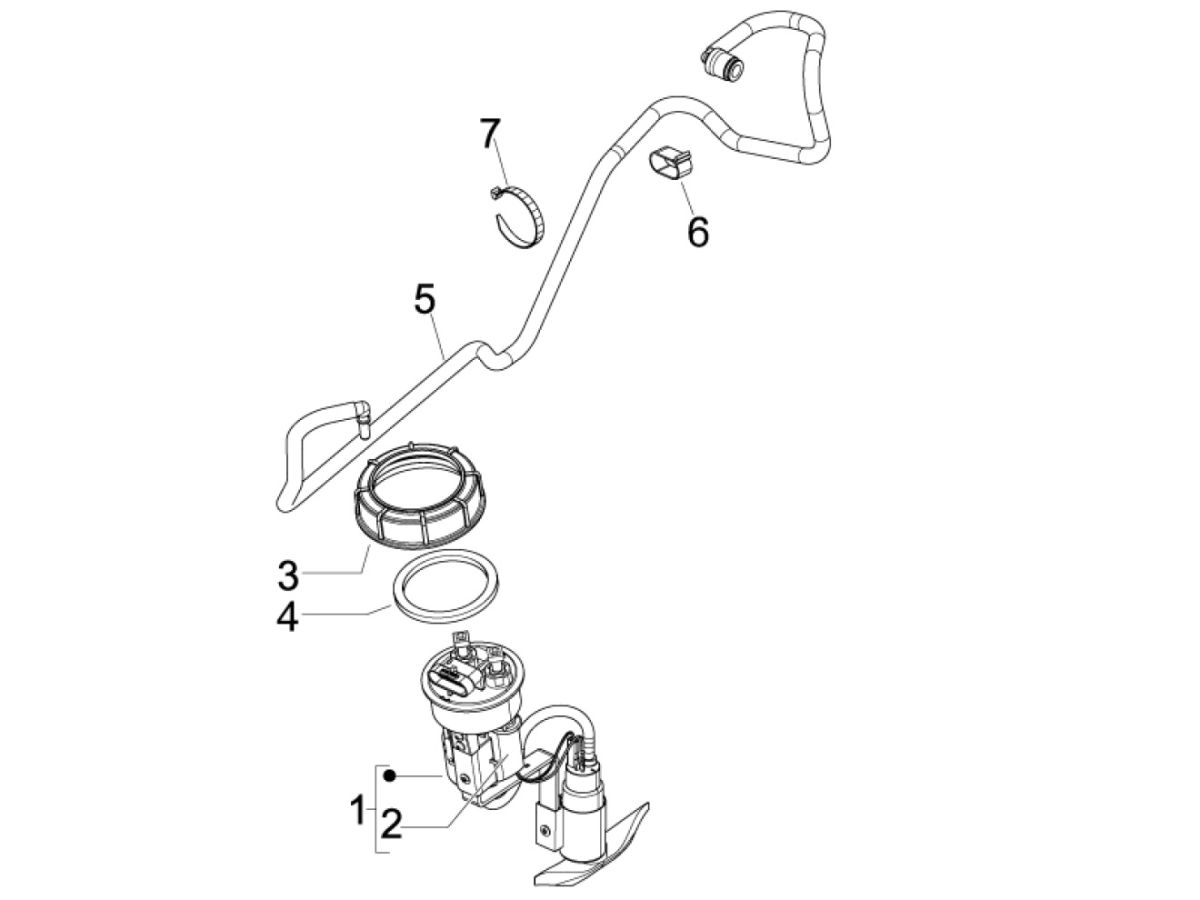 Piaggio Beverly 300 IE ABS E4 2016 - 2020 (EMEA) fuel pump